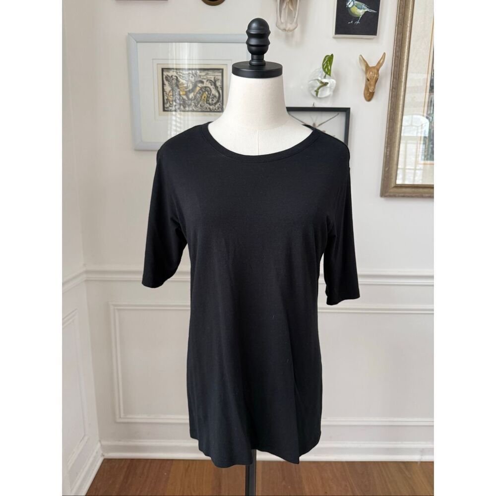 Universal Standard Round Neck Tshirt Tee Black XS 10 12 L